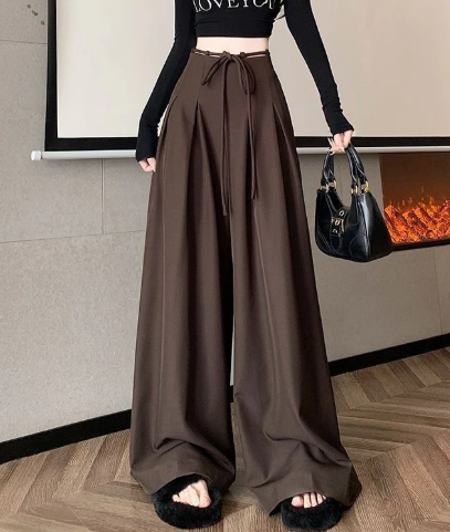 high waist wide leg pleated palazzo pants for women high waist wide leg pleated palazzo pants for women