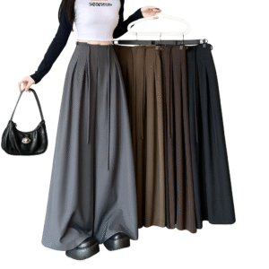 Home high waist wide leg pleated palazzo pants for women